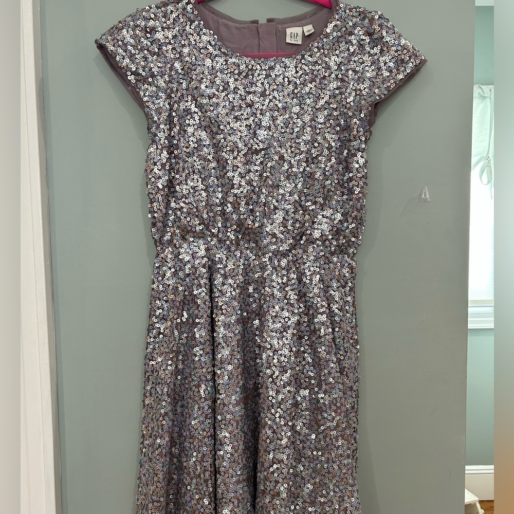 Sequin Dress | Gap Kids | Size: XXL Regular | Short Sleeve | Periwinkle